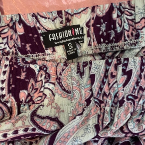 Fashion Nova Paisley Harem Pants - Picture 2 of 3